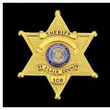 St. Clair County Michigan Sheriff #108 Badge