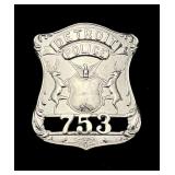 Detroit Michigan Police Officer Badge #753