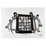 P. Buckley Moss (Am. 1933-2024) Litho Moss Quilt