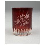 Atlanta 1895 Historic Souvenir Ruby Glass