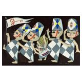 Shuzo Ikeda (JP 1922-2004) Woodblock Parade