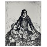 Otto Dix (German 1891-1969) Sermon on Mount Litho