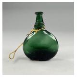 19th Persian Hand Blown Saddle Flask