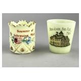 Bad Axe & Sebewaing MI 2 Historic Uranium Glass