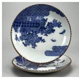 Pair of Japanese Igezara Koransha Plates
