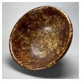 Rockingham Glaze Yellow Ware Punch Bowl