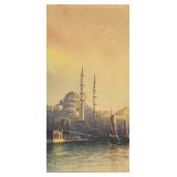 1929 Constantinople Signed Watercolor Painting
