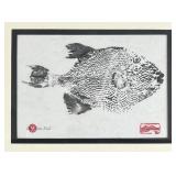 Ray Bliss Rich Gyotaku Fish Print