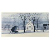 P. Buckley Moss (Am. 1933-2024) Long Grove Church