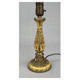 1920s/30s Painted Metal Boudoir Lamp