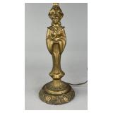 Gilt Metal Chinoiserie Table Lamp 1940s