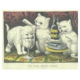 Currier & Ives "The First Party" Litho 19th C.