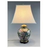 Hand Painted Chinoiserie Style Lamp