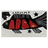 Laura DeLind (American, b. 1947) Lionocut Print