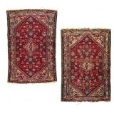 2 Semi Antique Persian Senna-Kurd Wool Rugs