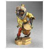 German Carved & Painted Blackamoor with Drum