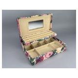 Portable Cloth Floral Jewelry Box