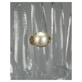 14K Yellow Gold Mabe Pearl Ring