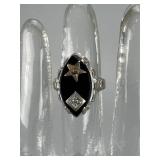 Authentic 1920s 10K Order of the Eastern Star Ring