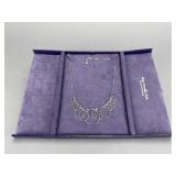 Italy 14K White Gold Diamond Cut Fashion Necklace