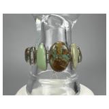 Arya Silver Turquoise, Prasiolite, Opal Bracelet