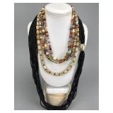 Sterling Multi Stone Bead Southwestern Necklaces