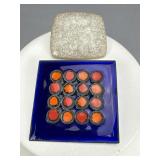 Finland Modernist Pin, Kruger Denmark Crackle Pin