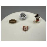 Mickey Mouse, Ohio, Greyhound, B.P.O.E. Pins