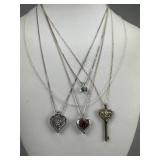Silver Necklaces, Gemstone & Diamond Pendants