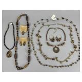 Boho Earth-Tone Jewelry, Talbots Tiger Eye Set