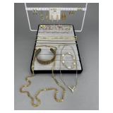 Gold Tone Rings, Bracelets, Necklaces, Earrings...