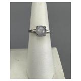RU-PALL (Ruthenium Palladium) Star Moonstone Ring