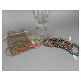 Brandi Stretch Bracelets Rhinestone/Enamel Bangles