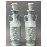 Blue and White Ceramic Ewers
