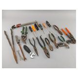 Hand Tools Including Screwdrivers and Pliers