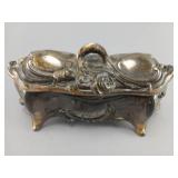 Metal Hinged Jewelry Casket by WB Mfg Co