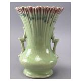 McCoy Green and Pink Ceramic Vase