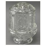 L.E. Smith Clear Glass Fairy Lamp