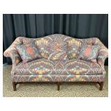 Upholstered Sofa with Patterned Fabric