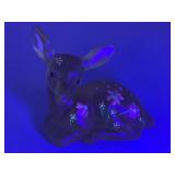 Fenton Glass Hand-Painted Deer Figurine