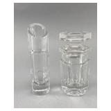 Clear Geometric Glass Containers