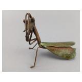 Copper and Brass Praying Mantis Sculpture