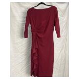 Aisize Burgundy Cocktail Dress, Size M