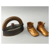 Western Belle Iron and Pair of Copper Shoes
