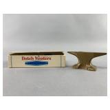 Brass Miniature Anvil and Dutch Masters Box