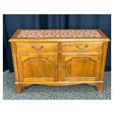 Wooden Sideboard with Tiled Top by Jasper Cabinet