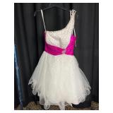 Mori Lee One-Shoulder Embellished Dress