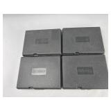 4 Pistol Cases - Gun Locker Hard-Shell w/ Foam