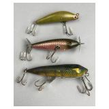 3 Vintage 1915ï¿½1940s Keeling/Heddon Lures
