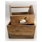 Western Ammunition & Painted Duck Crates